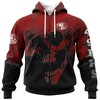 San Francisco 49Ers Skull Hoodie All Over Print Custom Name & Number - Gifts For Fans