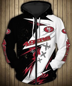 San Francisco 49Ers Thunder Graphic All Over Print Hoodie Gifts For Fans