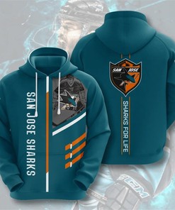 San Jose Sharks 3D All Over Print Hoodie Sharks For Life Gifts For Fans