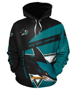 San Jose Sharks 3D Zip Hoodie For Fans - Custom All Over Print