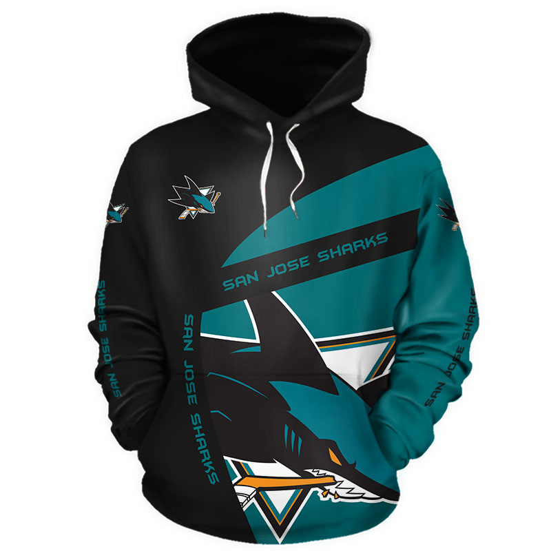 San Jose Sharks 3D Zip Hoodie For Fans - Custom All Over Print