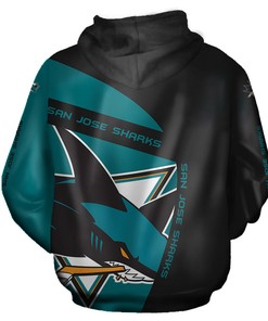 San Jose Sharks 3D Zip Hoodie For Fans - Custom All Over Print