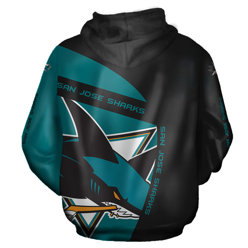 San Jose Sharks 3D Zip Hoodie For Fans - Custom All Over Print