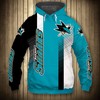 San Jose Sharks Cute Design 3D All Over Print Hoodie Pullover Nhl