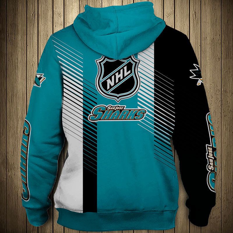 San Jose Sharks Cute Design 3D All Over Print Hoodie Pullover Nhl