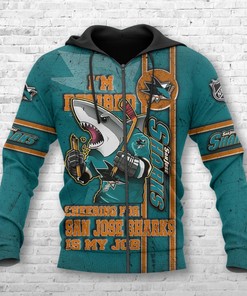 San Jose Sharks I'M Retired - Custom 3D All Over Print Hoodie Gifts For Fans
