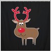 Santa Claus Deer Shower Curtain- Enjoy the Holiday Spirit in Your Bathroom