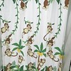 Saturday Knight Monkey Jungle Child's Shower Curtain- Add Fun to Your Kid's Bathroom