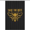 Save The Bees- A Unique Shower Curtain for Your Bathroom
