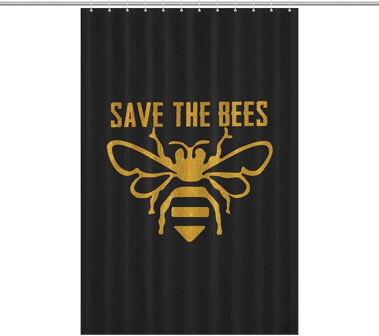 Save The Bees- A Unique Shower Curtain for Your Bathroom
