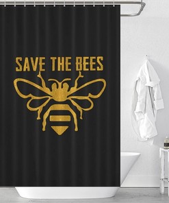 Save The Bees- A Unique Shower Curtain for Your Bathroom