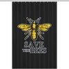 Save The Bees Shower Curtain Fashion Bath Curtain for Bathroom- Save the Environment with This Shower Curtain