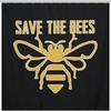 Save The Bees Waterproof Bathroom Shower Curtain for Home Hotel Decor- Show Your Care for This Planet