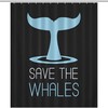Save The Whales- A Unique Shower Curtain for Your Bathroom