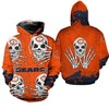 Scare Everyone With This Carolina Panthers Skull Hoodie For Halloween - Perfect Graphic Gifts For Fans