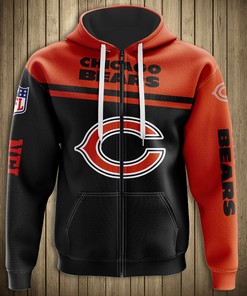 Scare Everyone With This Chicago Bears Skull Hoodie For Halloween - Perfect Graphic Gifts For Fans