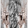 Scary And Evocative Dragon Creature Sketch Stall Shower Curtain For A Dramatic Bathroom