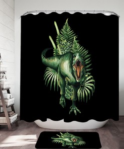 Scary Dinosaur Shower Curtain: A Fun And Quirky Addition To Your Bathroom