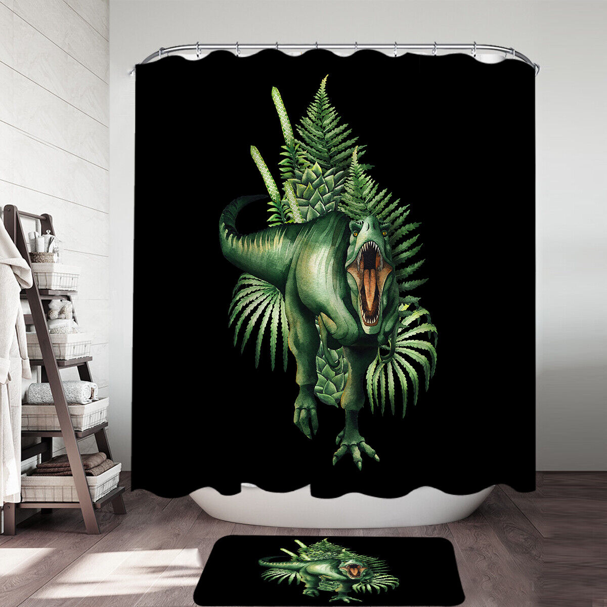 Scary Dinosaur Shower Curtain: A Fun And Quirky Addition To Your Bathroom