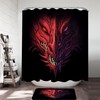 Scary Dragon Shower Curtain- A Dramatic Addition to Your Bathroom