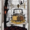 Scary Fall Pumpkin Halloween Shower Curtain - Truck Rv Style With Holiday Owl
