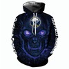 Scary Halloween Themed Buffalo Sabres Hoodie With 3D Skulls Pullover Design