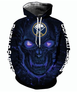 Scary Halloween Themed Buffalo Sabres Hoodie With 3D Skulls Pullover Design