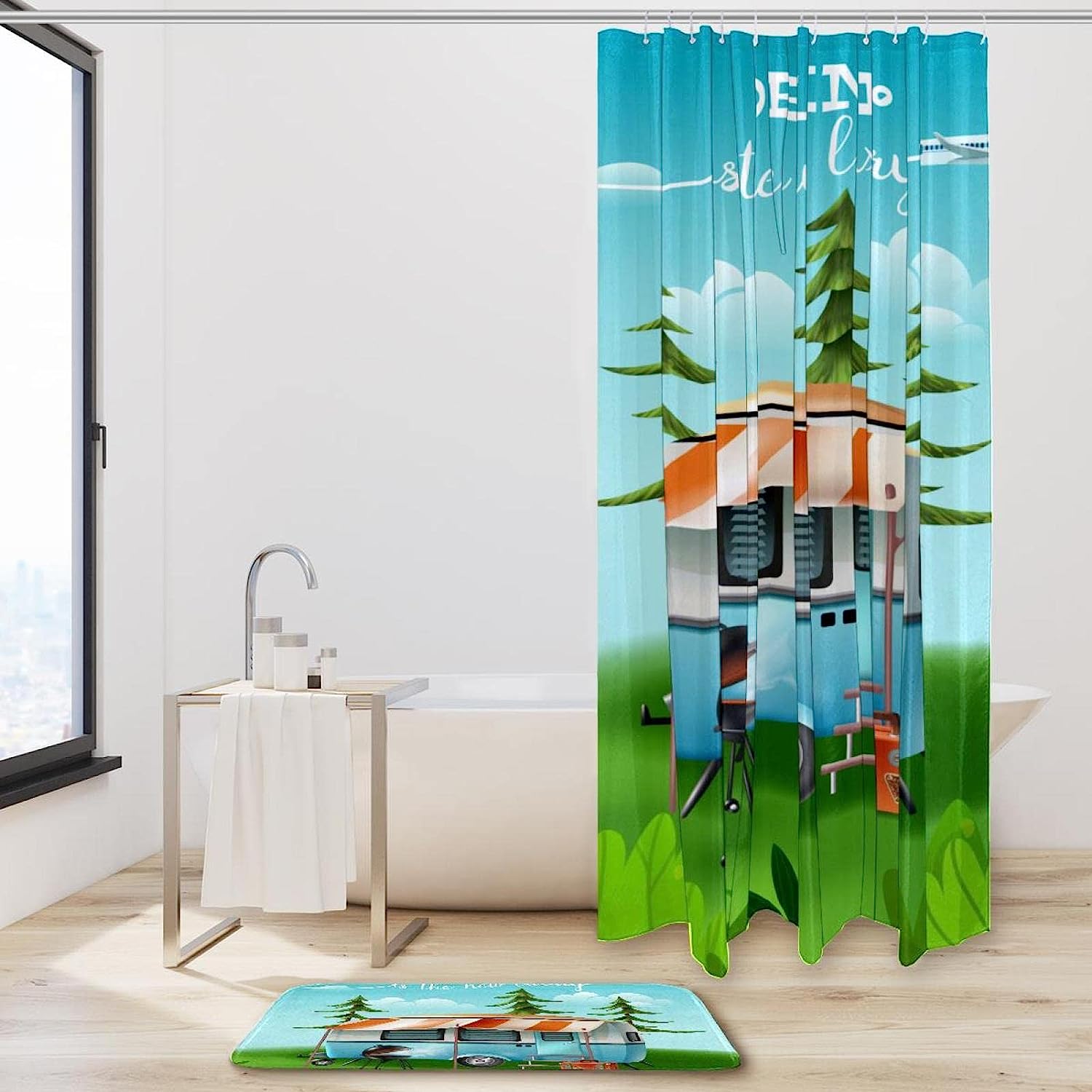 Scenery and Camper Van- Bring Nature into Your Bathroom