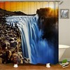 Scenic Nature Waterfall Shower Curtain for a Refreshing Bathroom Decor 