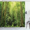 Scenic Rainforest Landscape Print Shower Curtain for Bathroom