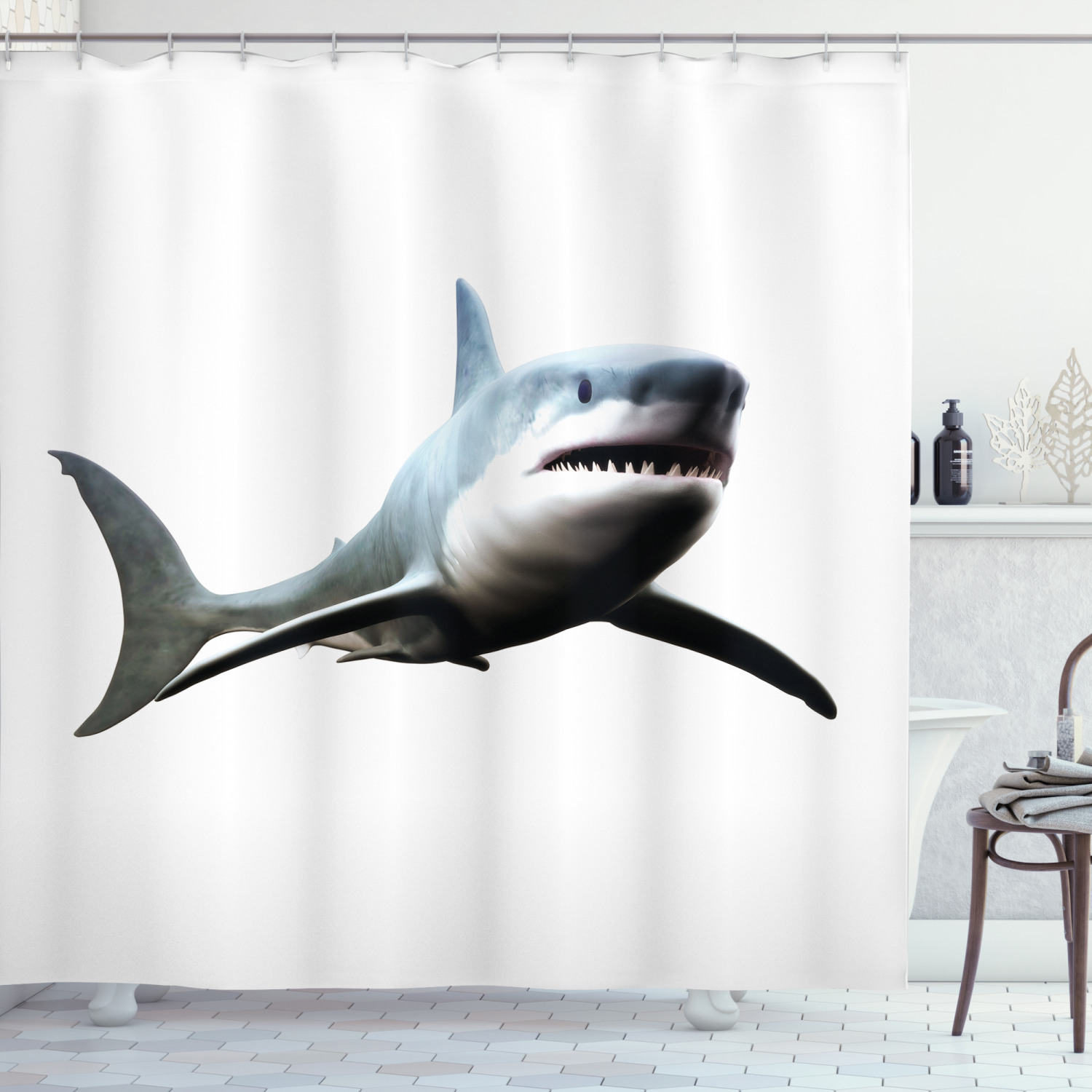 Sea Creature Art Print Shower Curtain for Your Bathroom Decor