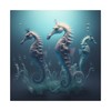 Sea Horse Canvas Wall Art Bathroom Decor, Adds A Touch Of Underwater Beauty To Any Bathroom