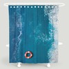 Sea Image Art Raincoat Anti-Mold Waterproof Fabric Shower Curtain