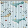 Sea Whale Shower Curtain - Custom Durable Fabric