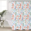 Sea World Theme Seahorse Starfish Shell Pattern Shower Curtain for Fun and Cute Bathroom Decor