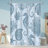 Seahorse & Friends - Underwater Shower Curtain Set for Your Ocean Theme Bathroom 