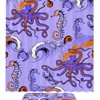 Seahorse and Octopus Shower Curtain: Waterproof Fabric.