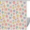 Seamless Pattern Of Stars Colorful Shower Curtain For A Whimsical Bathroom Look