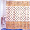 Seashell Fabric Shower Curtain for a Nautical Beach Sand Shells Bathroom Decor