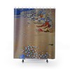 Seashell Shower Curtain With An Abstract Ocean Design