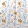 Seashells and Corals Shower Curtain Modern Home Bathroom Hotel Spa Decorations Waterproof Fabric