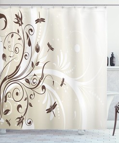 Seasonal Flourish Dragonfly Shower Curtain For Your Fabulous Bath