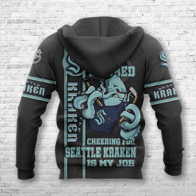 Seattle Kraken I'M Retired - Custom All Over Print 3D Hoodie Gifts For Fans
