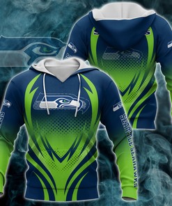 Seattle Seahawks 3D Print All Over-Print Hoodie - Gifts For Fans