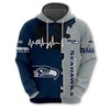 Seattle Seahawks All Over Print 3D Zip-Up Hoodie - Perfect For Nfl Fans