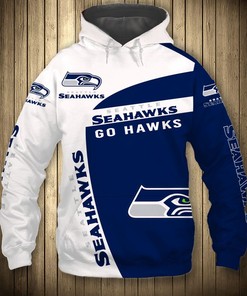Seattle Seahawks All Over Print Hoodie - Zip Hoodie Pullover - Custom Design