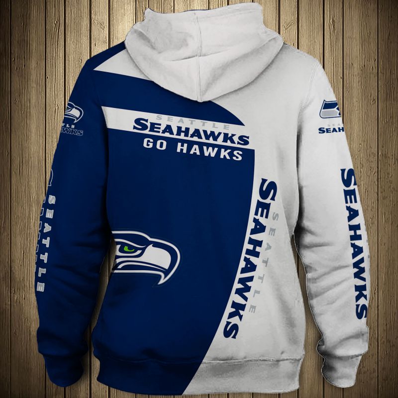 Seattle Seahawks All Over Print Hoodie - Zip Hoodie Pullover - Custom Design
