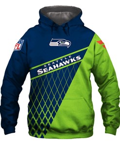 Seattle Seahawks All Over Print Zip Hoodie - Gift For Fan