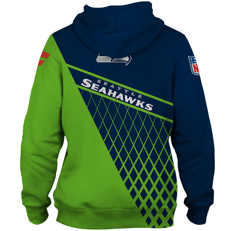 Seattle Seahawks All Over Print Zip Hoodie - Gift For Fan