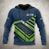 Seattle Seahawks All Over Print Zip Up Hoodie 3D No 1 - Gifts For Fans